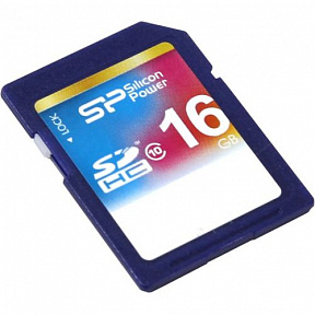 Silicon Power (SP016GBSDH010V10) SDHC  Memory  Card 16Gb  Class10