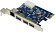 Orient VA-3U3A88PE (OEM) PCI-Ex1, USB3.0, 3 port-ext + LAN UTP10/100/1000Mbps