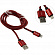 Defender (87807) Кабель USB  2.0  AM--)Lightning 1м,  Red