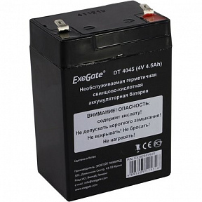 Аккумулятор Exegate DT 4045 (4V, 4.5Ah) для слаботочных  систем (EX282943RUS)