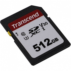 Transcend (TS512GSDC300S) SDXC Memory Card  512Gb  UHS-I U3  V30