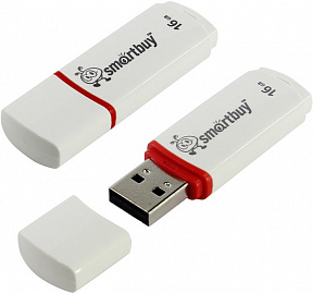 SmartBuy Crown (SB16GBCRW-W) USB2.0  Flash  Drive 16Gb  (RTL)