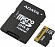 ADATA Premier ONE (AUSDX64GUII3CL10-CA1) microSDXC Memory Card 64Gb V90 UHS-II U3+  microSD--)SD Ada