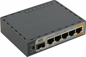 MikroTik (RB760iGS) RouterBOARD hEX S (5UTP 1000Mbps PoE,  1SFP, USB)