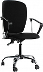 (7002745) Офисное кресло Chairman 9801 хром 15-21  чёрный N-А