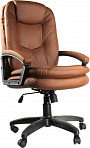 (7011067) Офисное кресло Chairman 668 LT чёр.пласт  экопремиум коричневый