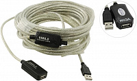 VCOM (VUS7049-15м) Кабель удлинительный активный  USB  2.0-repeater A--)A  15м