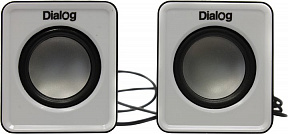 Колонки Dialog AC-02UP (Black-White) (2x3W, питание  от USB)