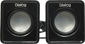 Колонки Dialog AC-02UP (Black)  (2x3W,  питание от  USB)
