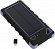 Внешний аккумулятор KS-is KS-303BB Black&Blue (2xUSB 2.1А, 20000mAh, 1  адаптер,  фонарь, солнечная
