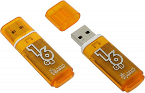 SmartBuy Glossy (SB16GBGS-Or) USB2.0  Flash  Drive 16Gb  (RTL)