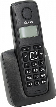 Р/телефон Gigaset A116 (Black) (трубка с ЖК  диспл.,База)  стандарт-DECT, РО,  ГТ