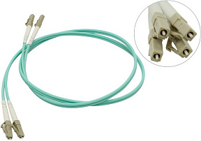 Patch cord  ВО, LC-LC, Duplex, MM 50/125  OM3 1м