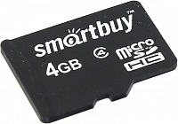 SmartBuy  (SB4GBSDCL4-00)  microSDHC 4Gb  Class4