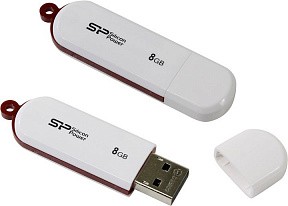 Silicon Power LuxMini 320 (SP008GBUF2320V1W)  USB2.0  Flash Drive8Gb  (RTL)