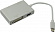 Кабель-адаптер  USB-C -)  HDMI(F)+VGA(15F)+DVI(F)+USB3.0