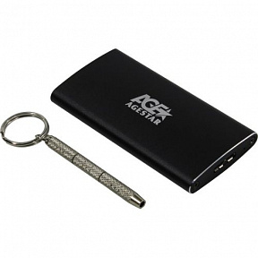 AgeStar (3UBMS2-Black) (Внешний бокс  для  mSATA SSD,  USB3.0)